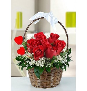 (Mgl-1310) Sepette Kırmızı güller